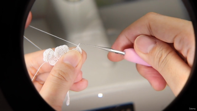 how to make crochet flower bracelet – Screenshot 3