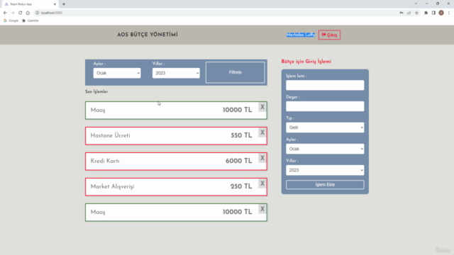 Redux Toolkit - React ve Firebase v9 ile Uygulama Geliştirme – Screenshot 2