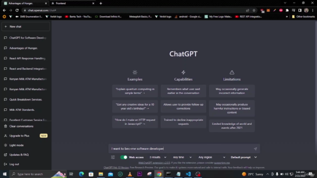 CHATGPT FOR SOFTWARE DEVELOPERS | 2024. – Screenshot 1