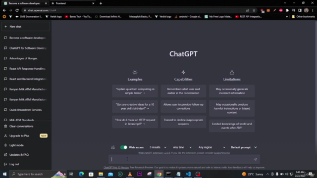 CHATGPT FOR SOFTWARE DEVELOPERS | 2024. – Screenshot 2