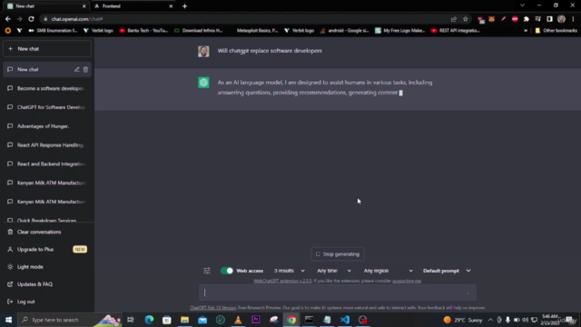CHATGPT FOR SOFTWARE DEVELOPERS | 2024. – Screenshot 3