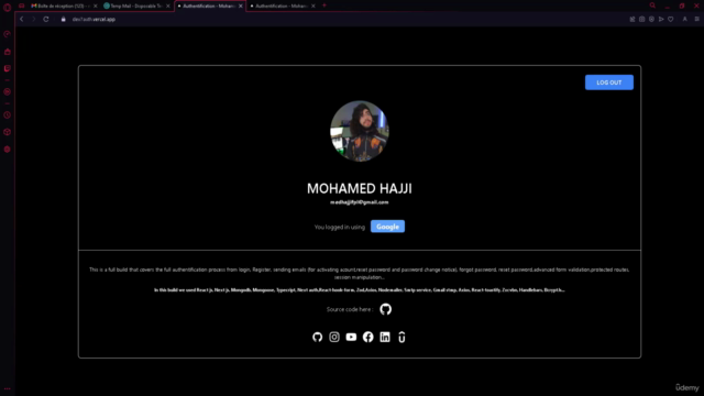 FULL Authentication WITH REACT JS NEXT JS TYPESCRIPT 2023 – Screenshot 3