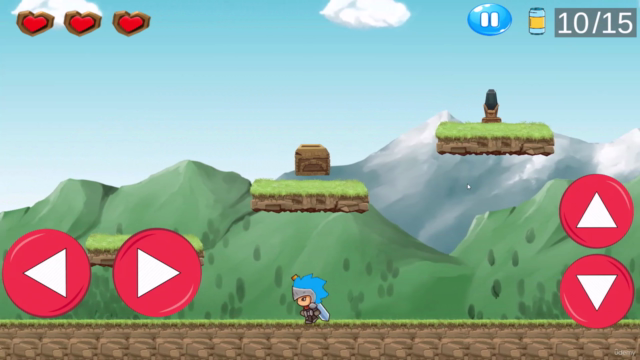 2D PLATFORMER GAME IN UNITY WITH PLAYMAKER AND TOUCH CONTROL - Screenshot_03