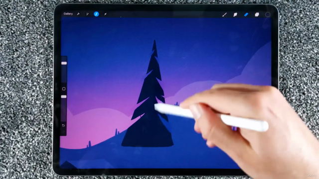 Digital Landscapes For Absolute Beginners in Procreate – Screenshot 2