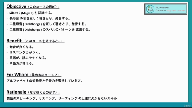 発音マスター [音素認識 Unit 3] アメリカ発現役教師による英語教室 Floridian Campus – Screenshot 4