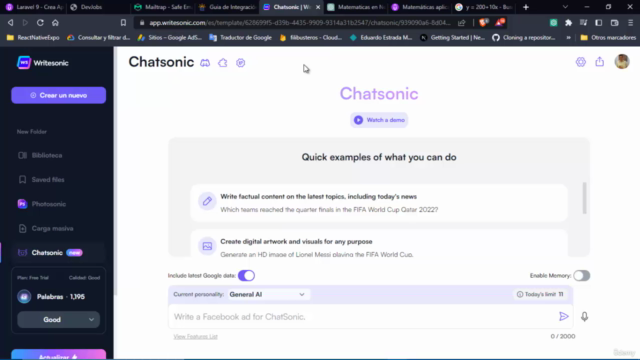 Matemáticas aplicadas a los Negocios & Economía con ChatGPT – Screenshot 3