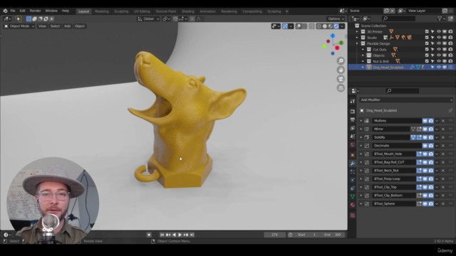 Blender for 3D Printing - Design a Pet Product (203) – Screenshot 2