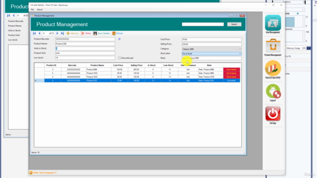 สร้างโปรแกรมขายหน้าร้านด้วย C# กับ MySQL (Episode 2) – Screenshot 4