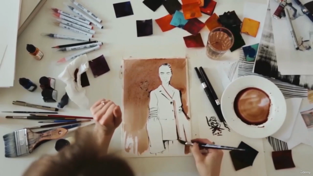 Watercolor techniques in Fashion Illustration – Screenshot 2