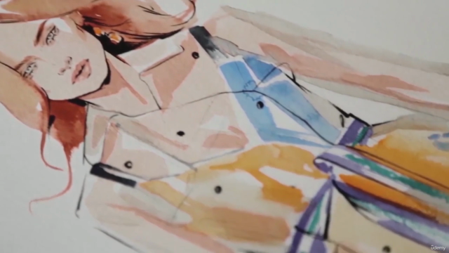 Watercolor techniques in Fashion Illustration – Screenshot 4