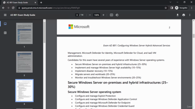 Configuring Windows Server Hybrid Advanced Services (AZ-801) – Screenshot 4