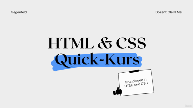Die HTML5 & CSS3 Anleitung: Website erstellen im Quick-Kurs – Screenshot 1