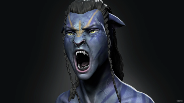 Sculpt Expressive Character Bust in ZBrush – Screenshot 1