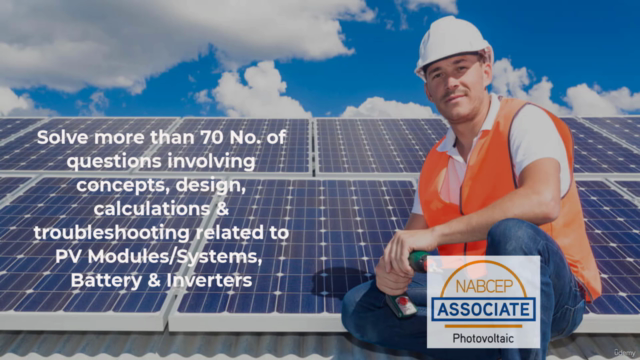 Solar PV: NABCEP Exam solved MCQs with theory explained – Screenshot 1