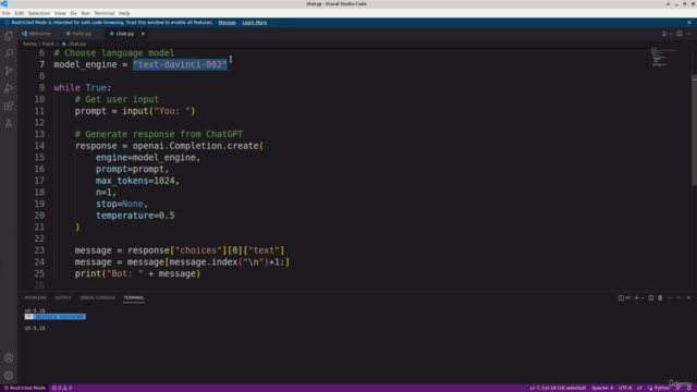 Virtual Assistant with Python and ChatGPT – Screenshot 1