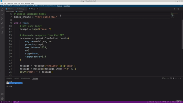 Virtual Assistant with Python and ChatGPT – Screenshot 3