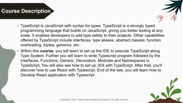 Developing Web application using TypeScript (Feb 2023) – Screenshot 1