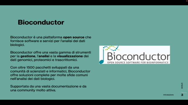 Introduzione alla Bioinformatica con R e Bioconductor – Screenshot 2