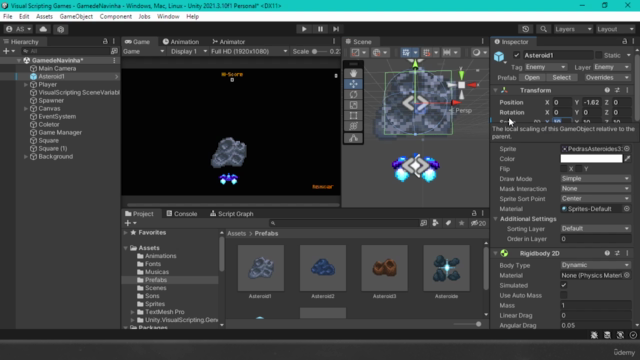 Criação de Games 2D com Unity Visual Scripting - Bolt/IA – Screenshot 2