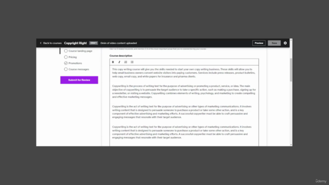A Copywrite Right Learning Event – Screenshot 2