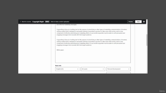 A Copywrite Right Learning Event – Screenshot 4