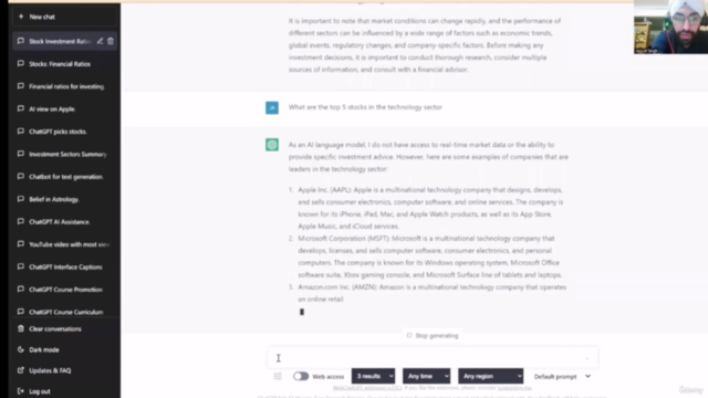 ChatGPT: Mastering Conversations, Stocks, Nutrition & Beyond – Screenshot 3