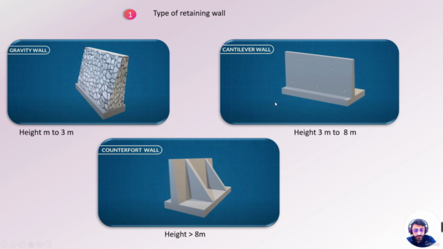 Design of retaining wall – Screenshot 1