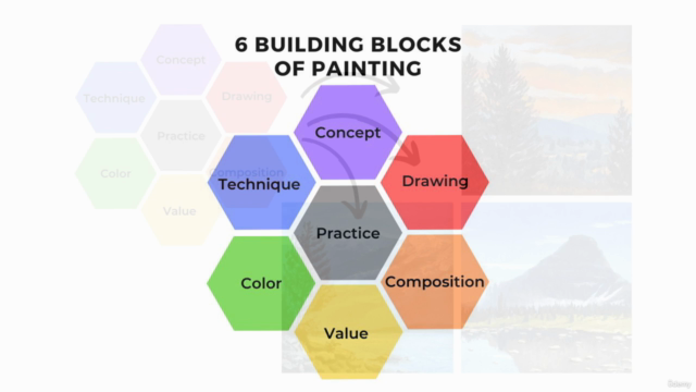 Mastering Oil Painting - 3 Mountain Landscapes Step By Step – Screenshot 1