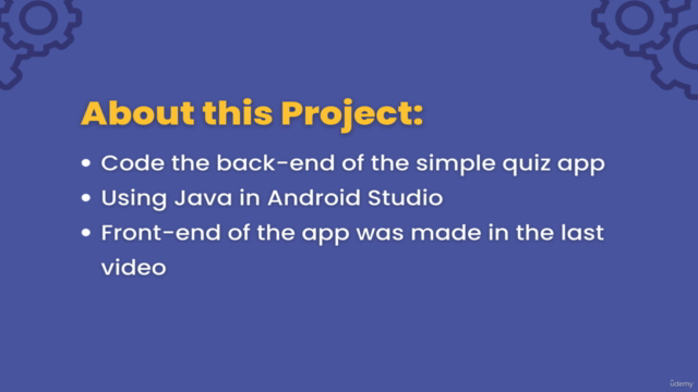 Build a Quiz App with Java on Android Studio – Screenshot 1