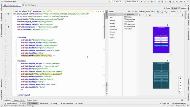 Build a Quiz App with Java on Android Studio – Screenshot 3