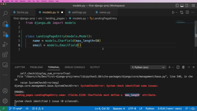 Python Programming: Your First Django Web Application – Screenshot 3