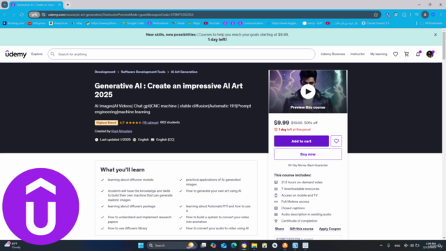 Generative AI : Create an impressive AI Art 2025 – Screenshot 2