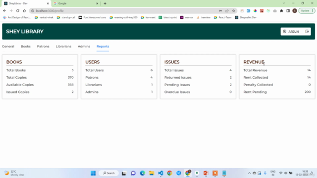 MERN Stack Library Management App – Screenshot 2