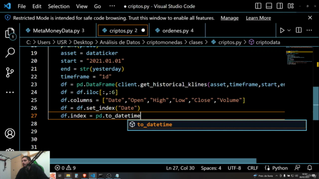 Python para criptomonedas (Trading y Análisis de Datos) – Screenshot 3