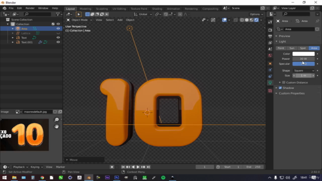 3D retail stamps with Blender – Screenshot 4
