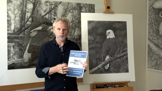 Vögel realistisch zeichnen: Der Adler – Screenshot 2