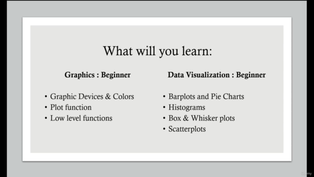 Graphics in R: Data Visualization and Data Analysis with R – Screenshot 3
