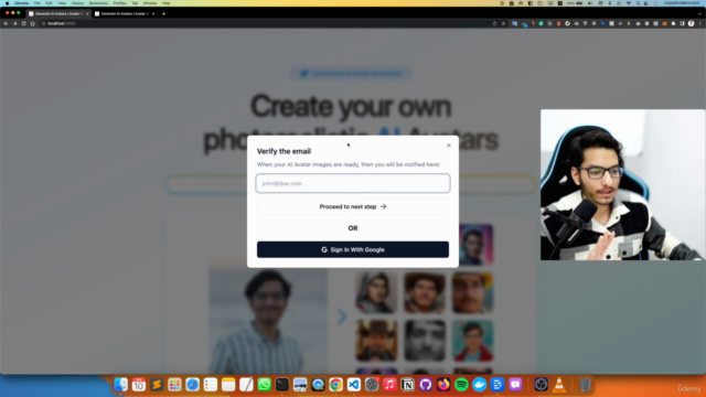 Build AI Avatar generation Web App using NextJs – Screenshot 1