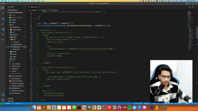 Build AI Avatar generation Web App using NextJs – Screenshot 3