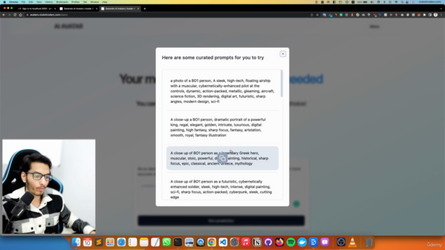Build AI Avatar generation Web App using NextJs – Screenshot 4