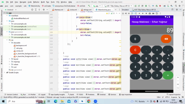 Android Studio Tuşlu Hesap Makinesi Projesi - Screenshot_01