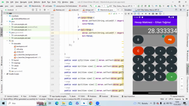 Android Studio Tuşlu Hesap Makinesi Projesi - Screenshot_02