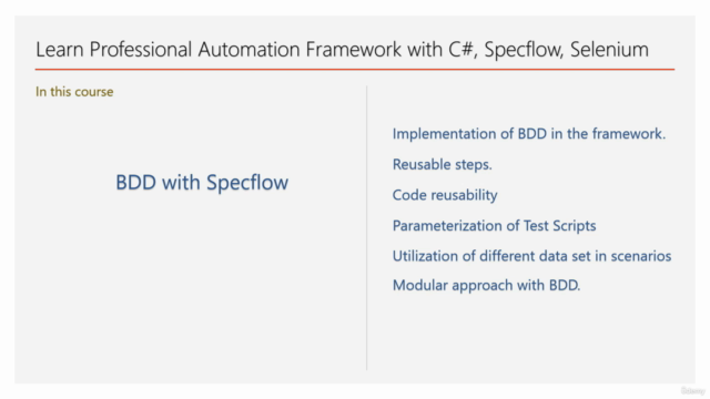 Learn Automation Framework with Specflow, Selenium, C#, BDD – Screenshot 4