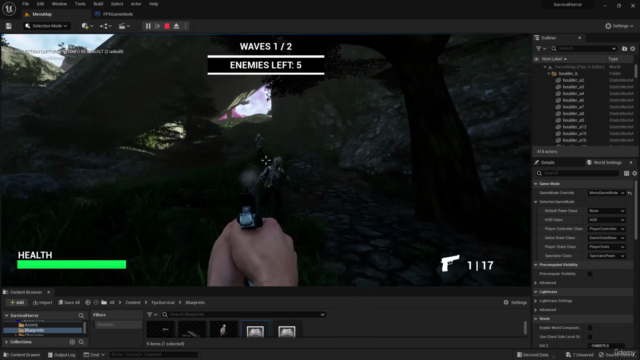 UNREAL ENGINE 5: Construindo um jogo estilo FPS – Screenshot 2