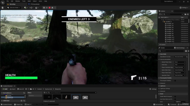 UNREAL ENGINE 5: Construindo um jogo estilo FPS – Screenshot 3