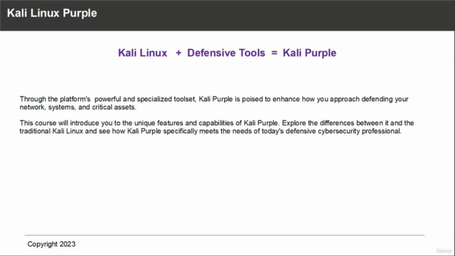 Kali Linux Purple - Learn to Use Kali for Defense – Screenshot 1