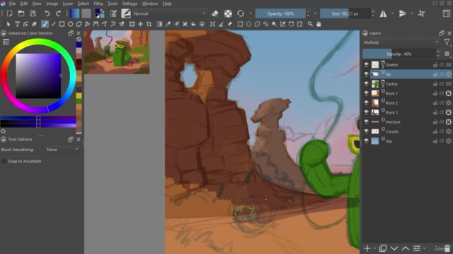 Digital painting with Krita 5.0 advanced level – Screenshot 4