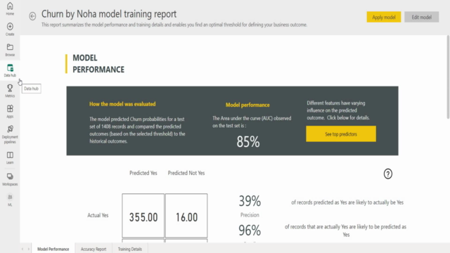 Machine Learning in Power BI (English Explanation) – Screenshot 1