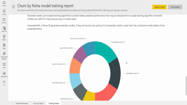 Machine Learning in Power BI (English Explanation) – Screenshot 3