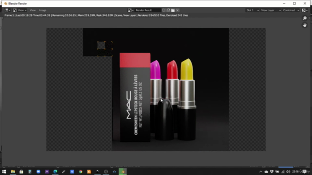 Packshot 3d with Blender 2.90 – Screenshot 3